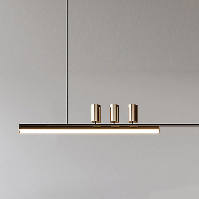 Arisha Moderno Minimalista LED Lámpara Colgante Negro Metal Comedor