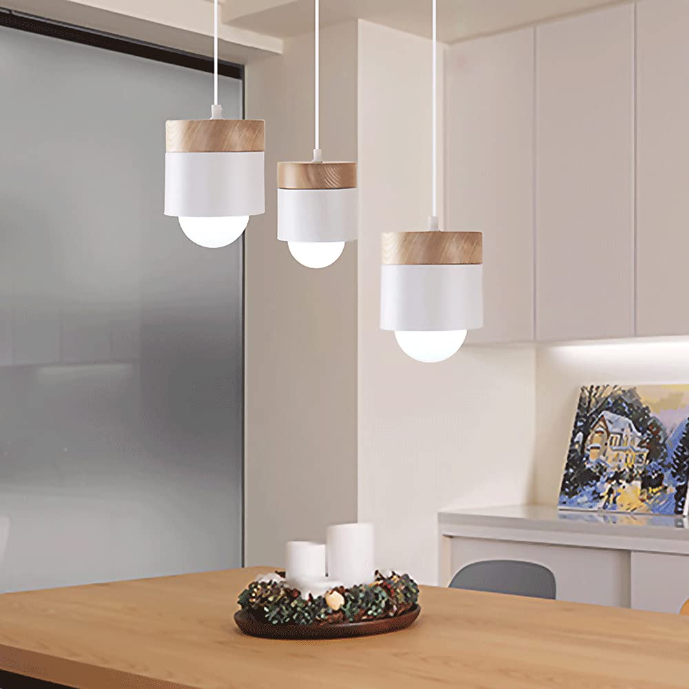Valentina Nórdica Cilíndrica Metal LED Lámpara Colgante Gris/Blanca/Amarilla