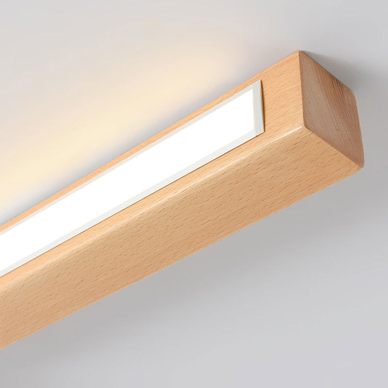 Arisha Moderna Lineal Madera/Acrílico Lámpara de Techo Madera