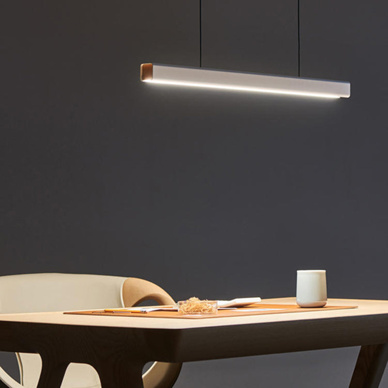 Arisha Minimalista lineal Metal/Madera Lámparas Colgantes Negra/Blanca