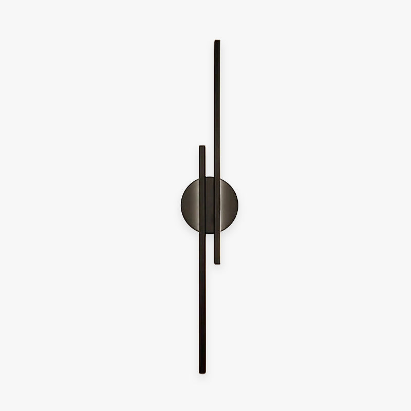 Arisha Minimalita Lineal Metal LED Aplique de Pared Negra/Blanca