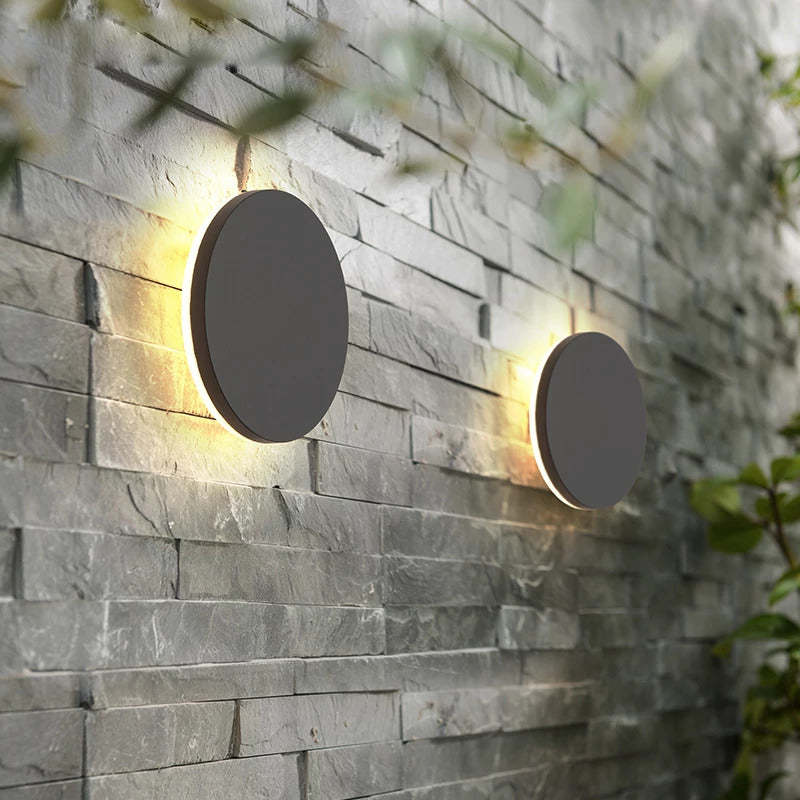 Ray Minimalista Moderno Redondo/Cuadrado Metal LED Aplique de Pared