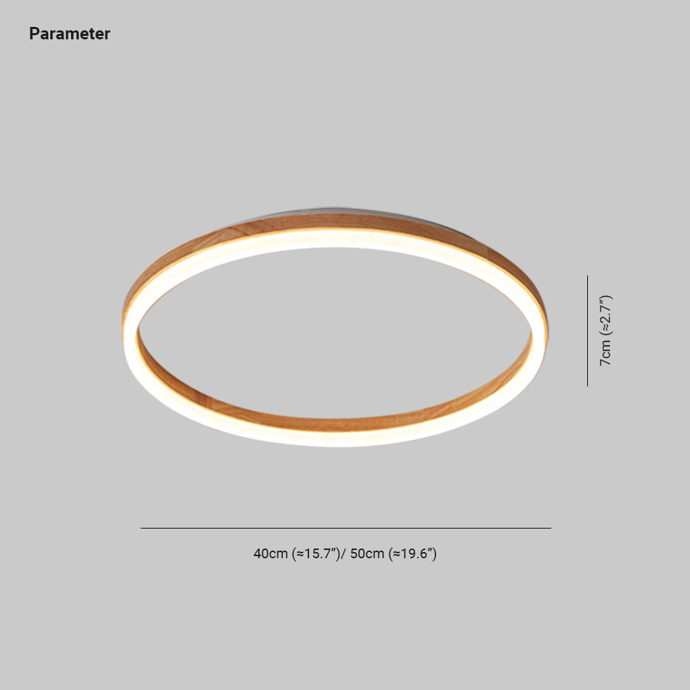 Muto Moderna Minimalista Acrílico Lámpara de Techo Madera