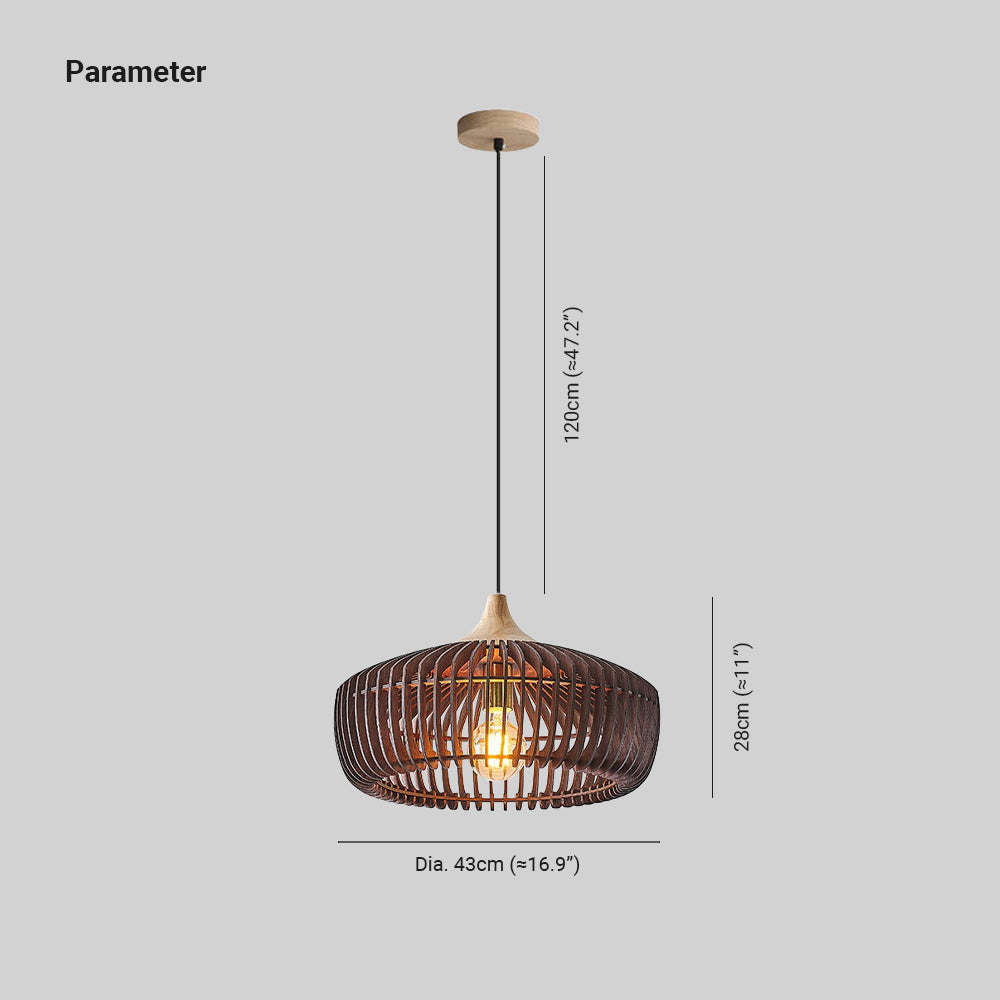 Muto Nordica Modernas Lámpara Colgante Madera Dormitorio/Salón