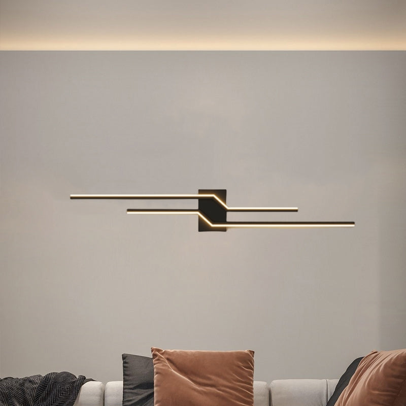 Arisha Aplique de Pared Minimalista Negro/Blanco Baño