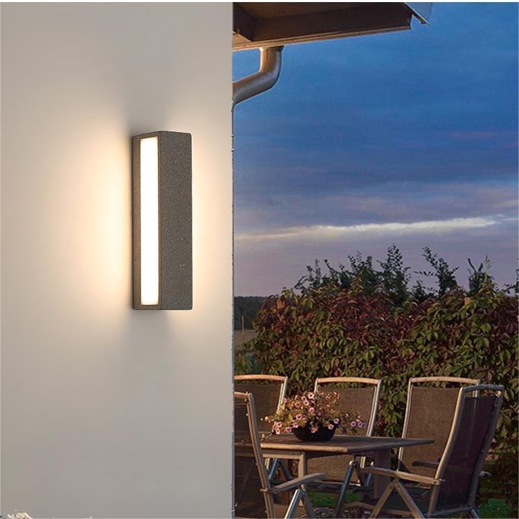 Ray Moderno Rectangular LED Aplique de Pared Exterior
