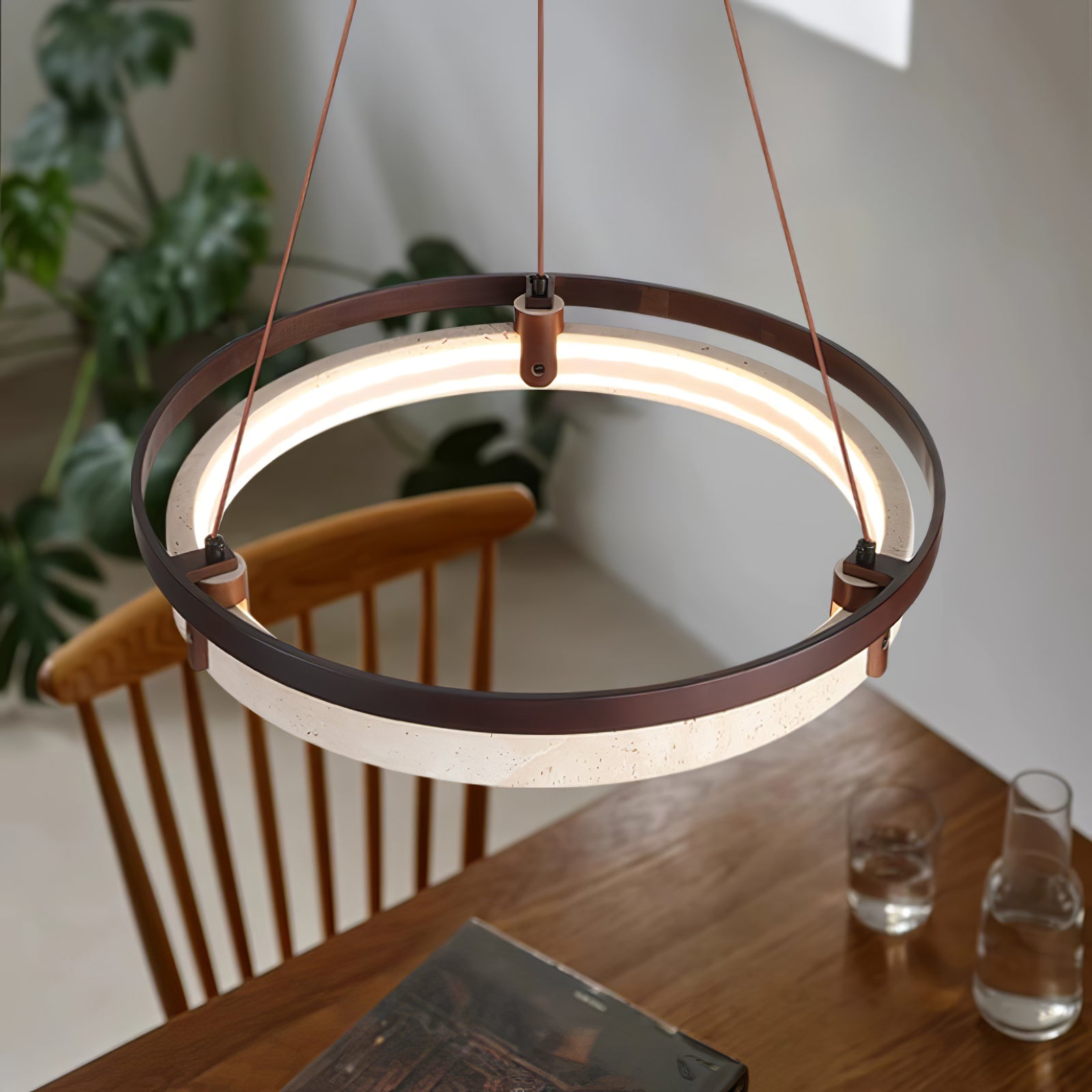 Veraearae Travertine Pendant Light - Letslighting