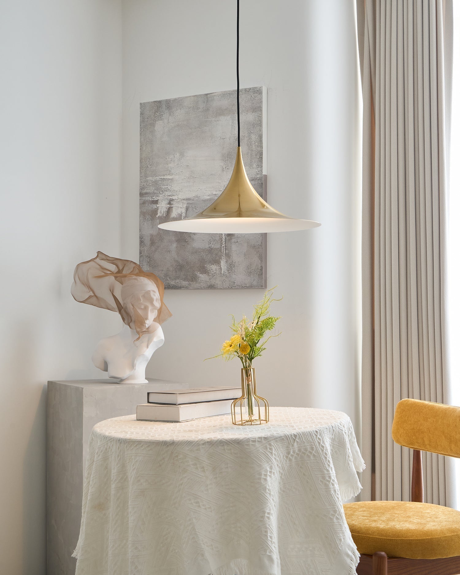 Pendant Lamp Slim Neck and Wide Flare Contemporary Dining - Letslighting