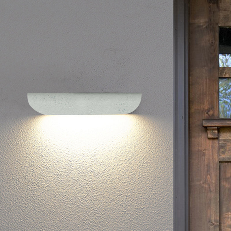 Ray Moderno Flexión Metal LED Aplique de Pared Exterior Negro/Blanco