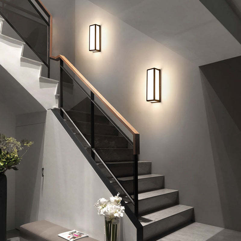 Ray Moderno Impermeable Rectangular Aplique de Pared