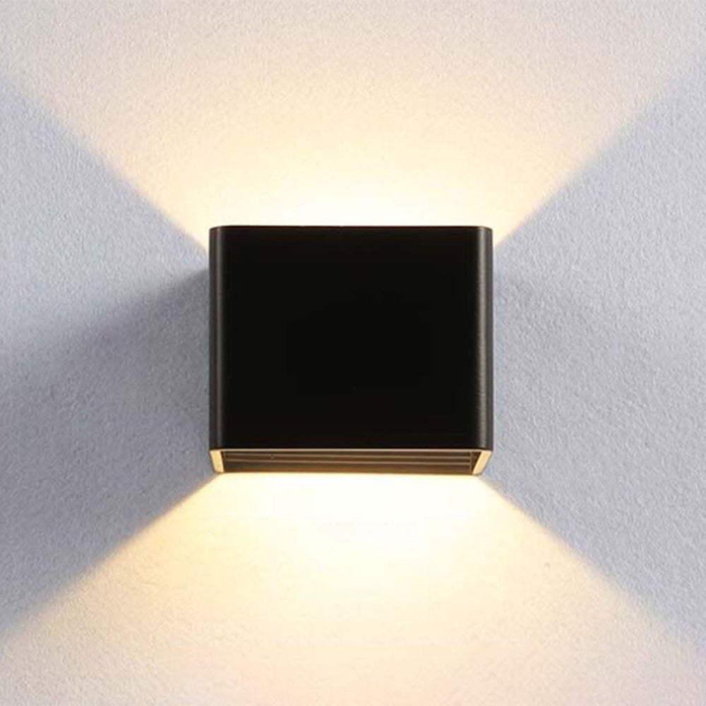 Ray Moderna Cuadrado Metal Aplique de Pared Negra/Blanca/Amarilla