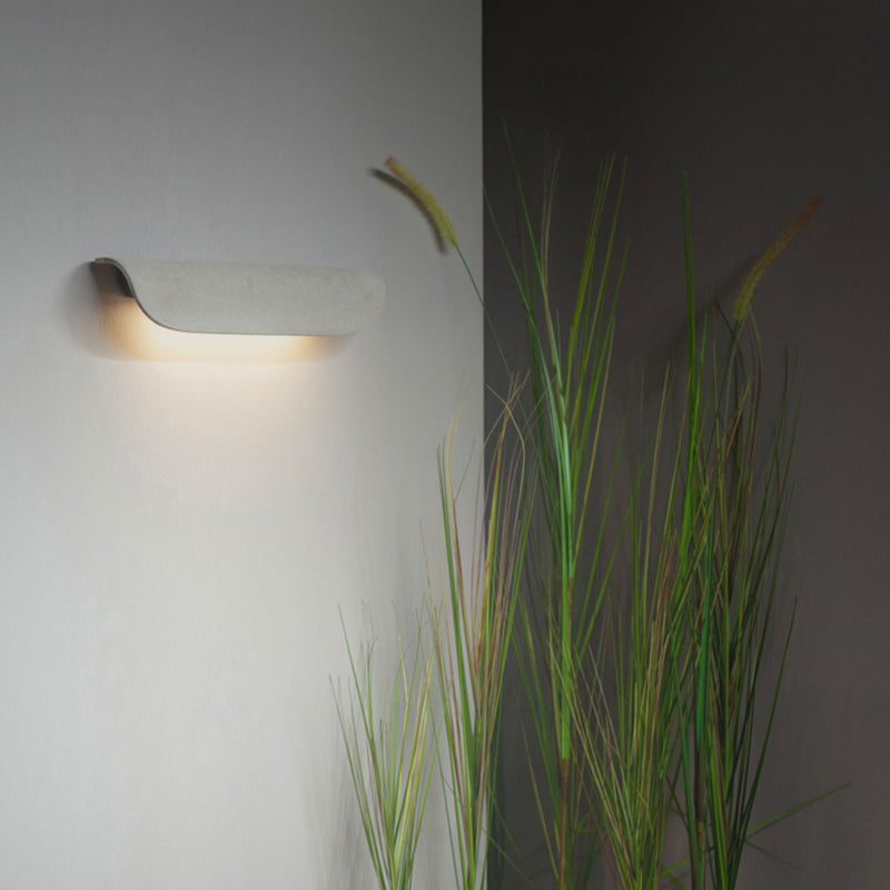 Ray Moderno Flexión Metal LED Aplique de Pared Exterior Negro/Blanco