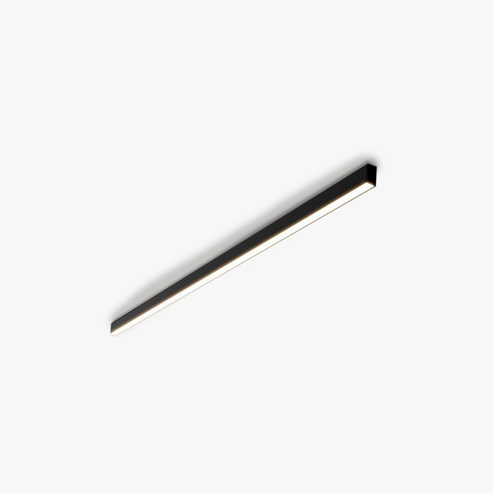 Arisha Moderna Minimalista Lineal Metal LED Lámpara de Techo Negra