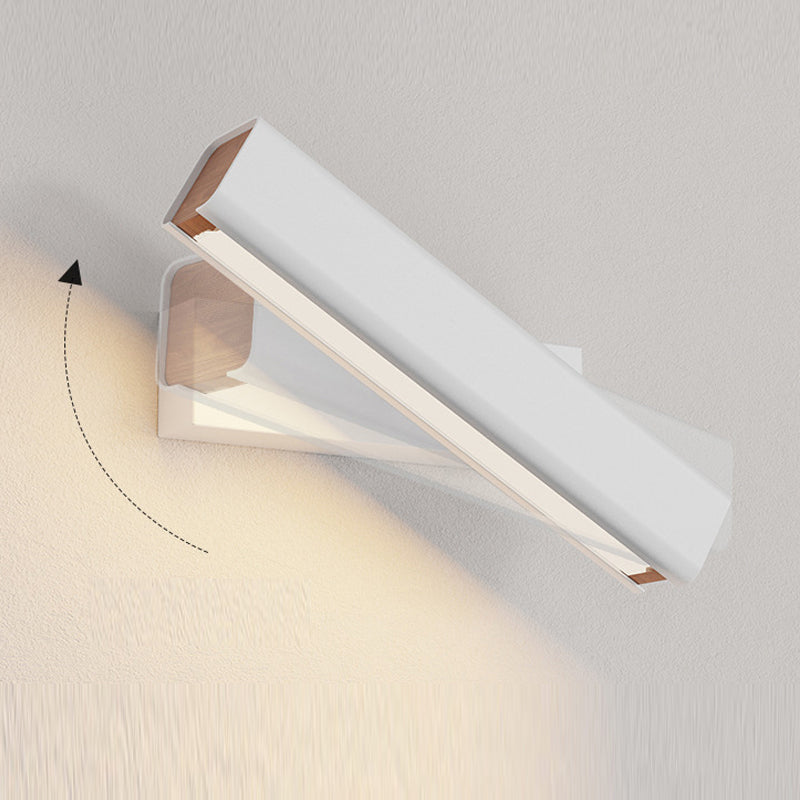 Arisha Moderna Rectángulo Metal LED Aplique de Pared Negra/Blanca