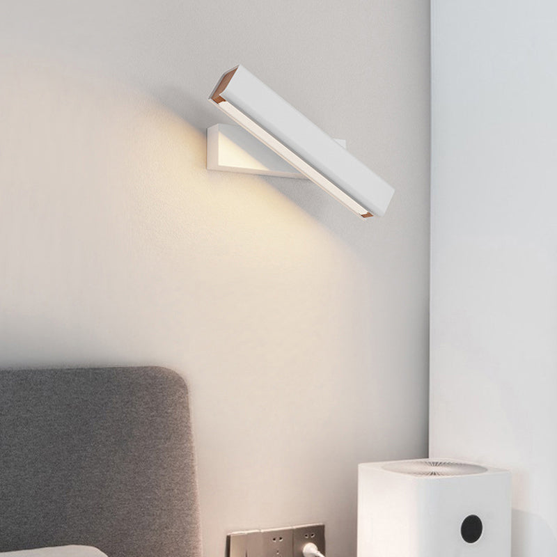 Arisha Moderna Rectángulo Metal LED Aplique de Pared Negra/Blanca
