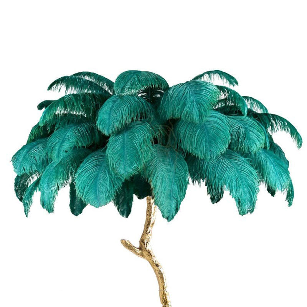 O'Moore Luxury Árbol Pluma/Resina Lámpara de Pie/Mesa