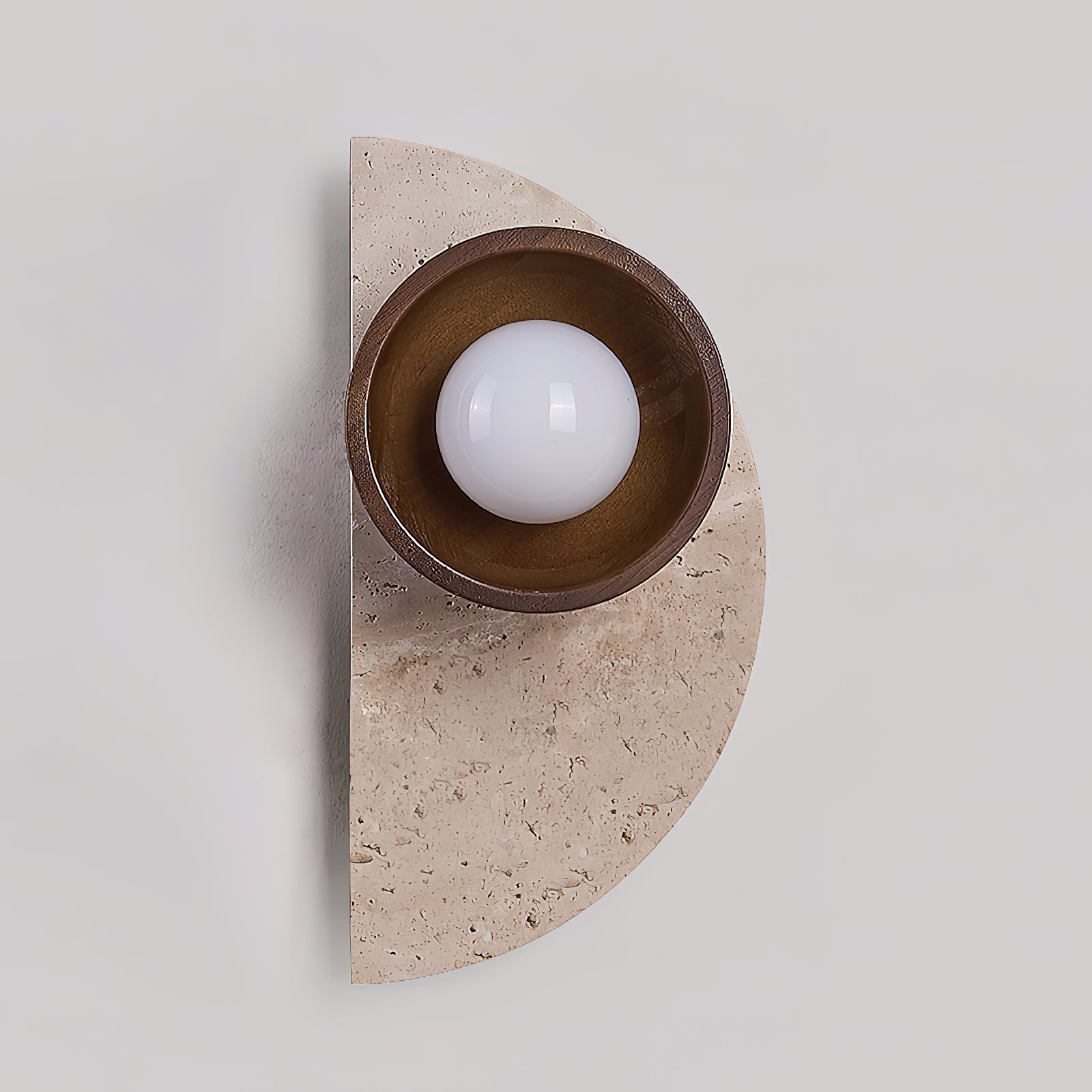 Dvaluvyi Individual Creativity Travertine Wall Lamp - Lamp Copper
