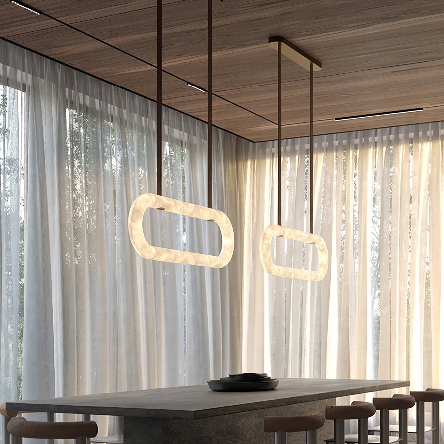 Nerina Alabaster Pendant Light - Letslighting