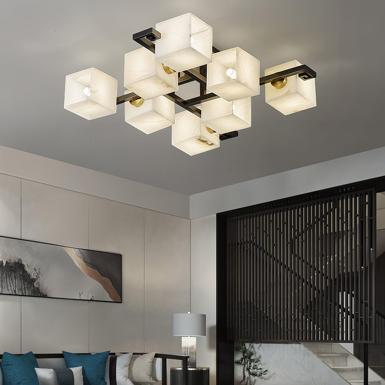 Kaelen Alabaster Ceiling Light - Letslighting