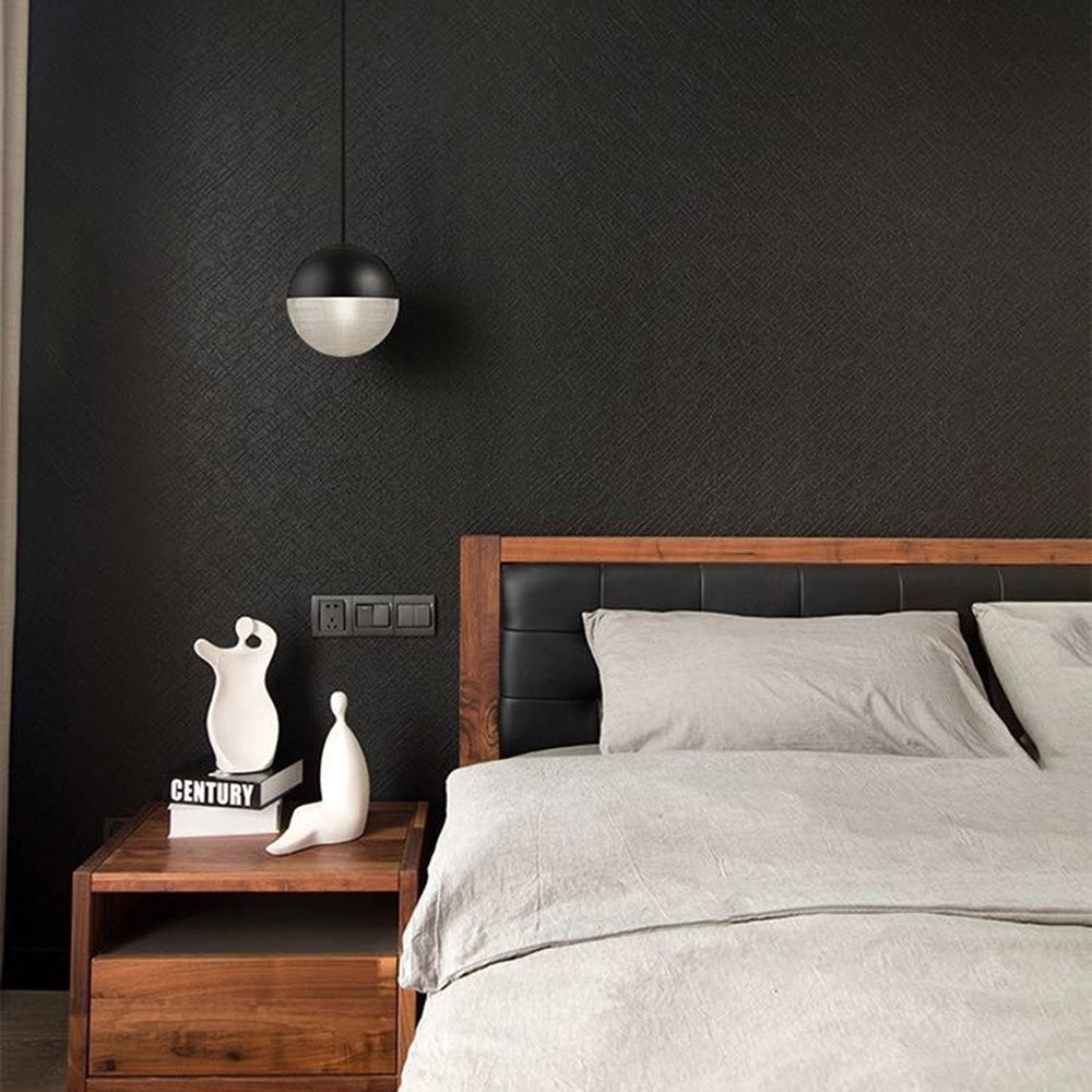 Valentina Moderna Minimalista Esfera Lámpara Colgante Negra/Ora Metal/Vidrio