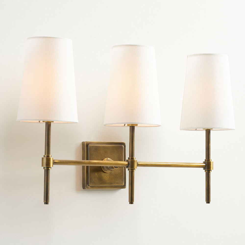 Vicarara Vintage Industrial Brass Fabric Wall Lamp - Lamp Copper