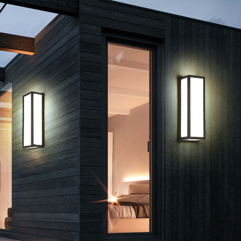 Ray Moderno Impermeable Rectangular Aplique de Pared